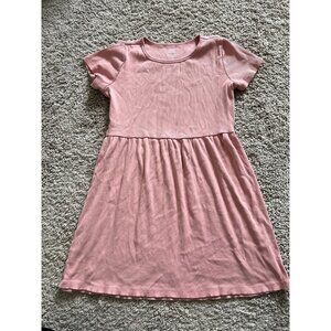 Girls Pink Ribbed Dress  perfect for Valentine’s Day – Size 14 (Fits 10/12)